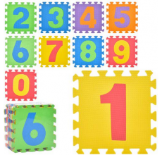 Килимок Мозаїка M 0375-2 EVA, цифри, 10детал, 30-30см, пазл,кул, 30-30-8см.